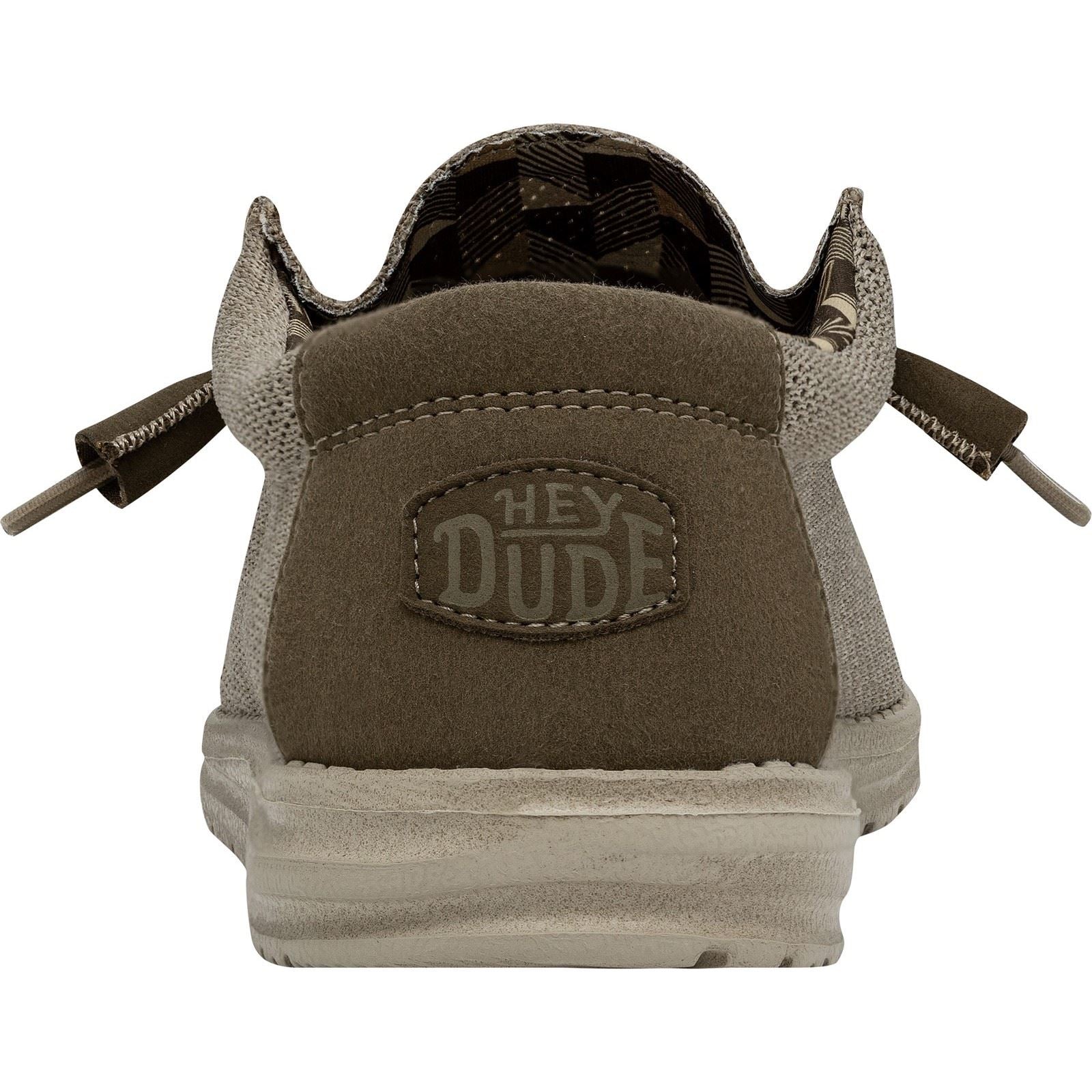 HEYDUDE Wally Sox Faux Suede Men's Beige Shoes