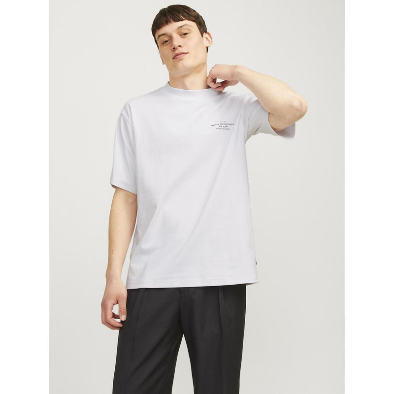 Jack & Jones Chad Branding Cotton Men's White T-Shirt