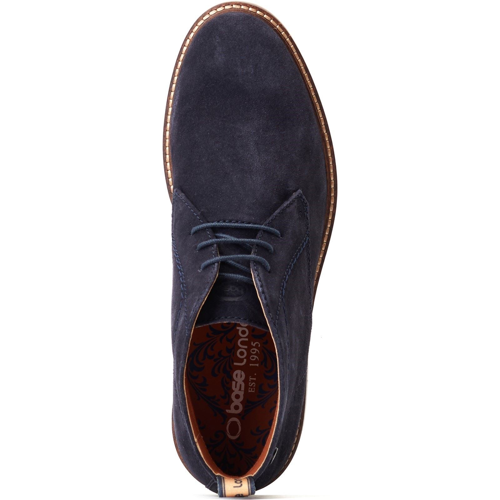 Base London Knebworth Leather Men's Navy Boots