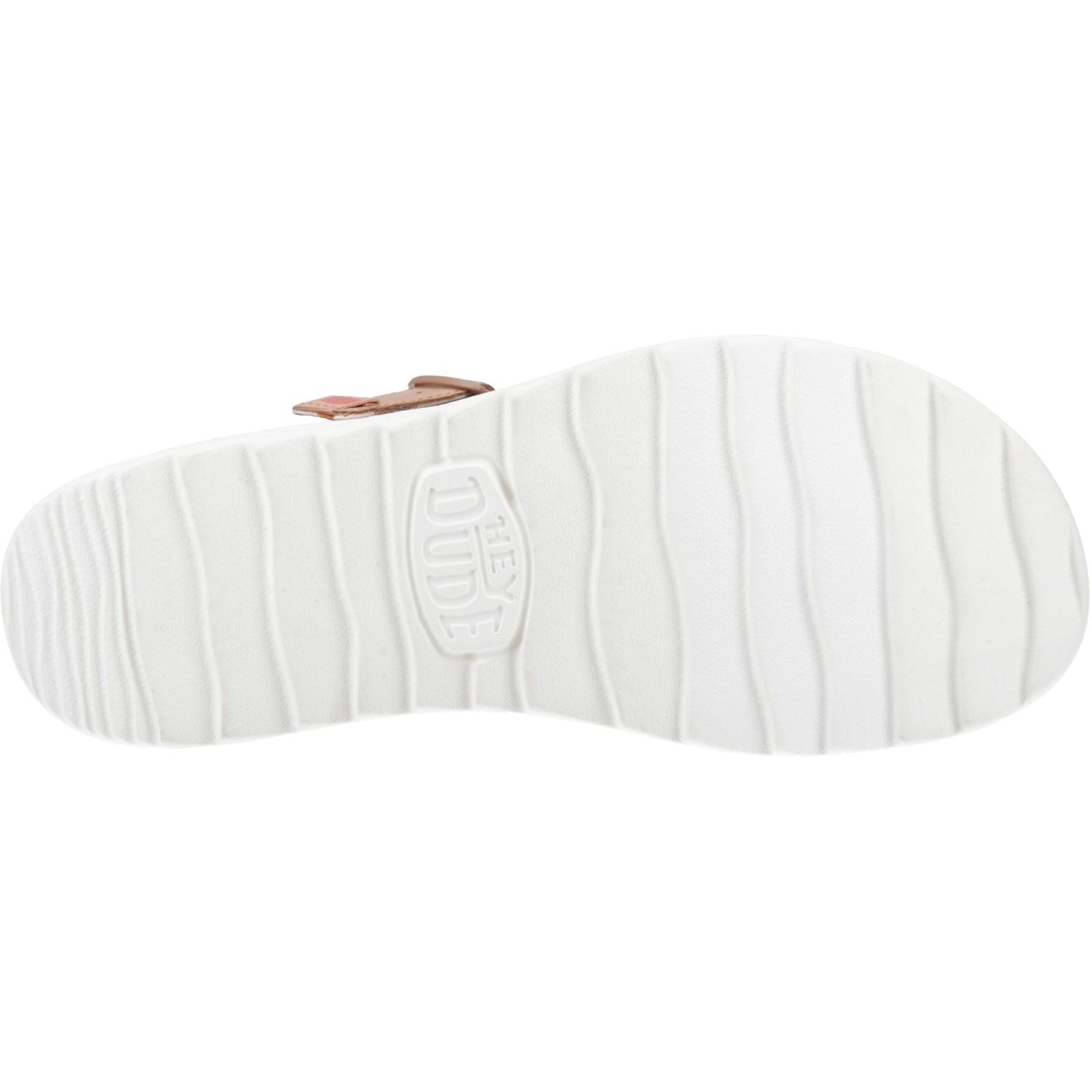 HEYDUDE Delray Buckle Classic Synthetic Women's Tan Sandals