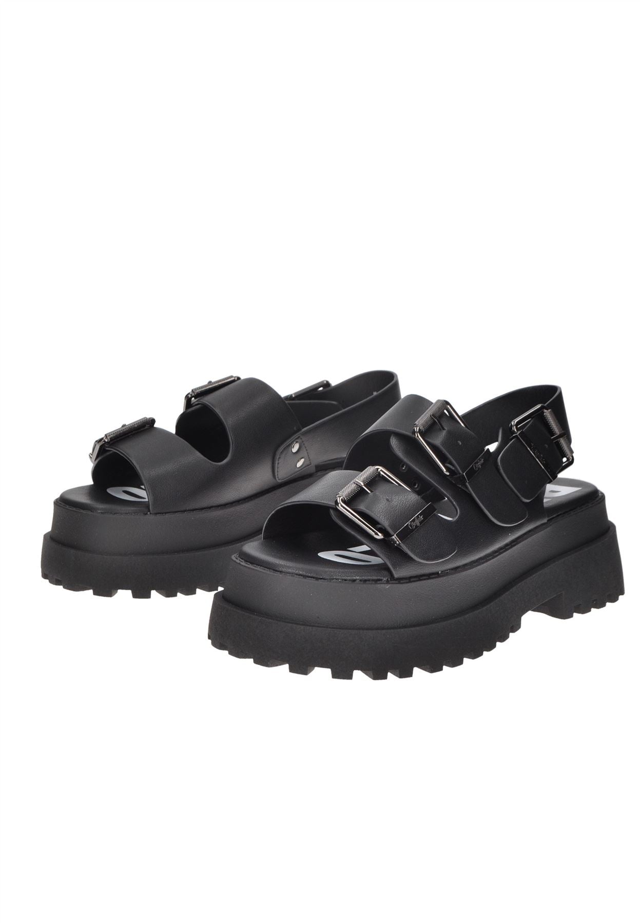 Buffalo Pluto Ari Women's Black Sandals