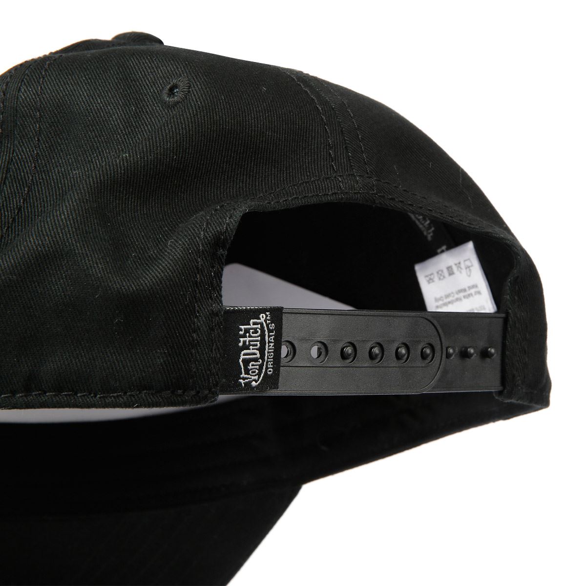 Von Dutch Baseball Cotton Black Cap