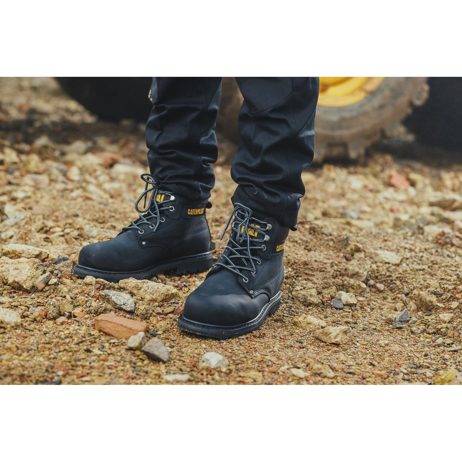 Caterpillar Powerplant S3 Nubuck Black Safety Boots