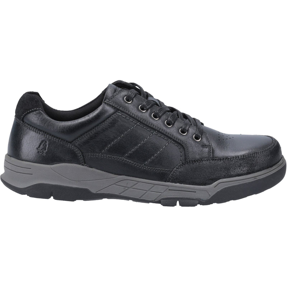 Hush Puppies Finley Leather Men's Black Lace-Up Shoes