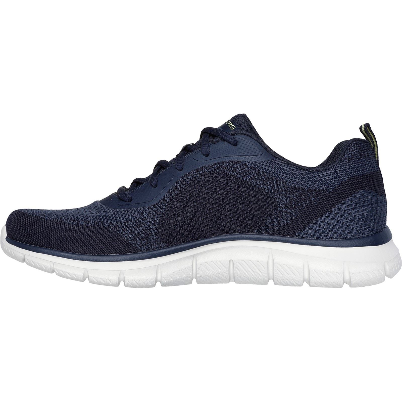 Skechers Track Glendor Synthetic Men's Navy/Lime Trainers