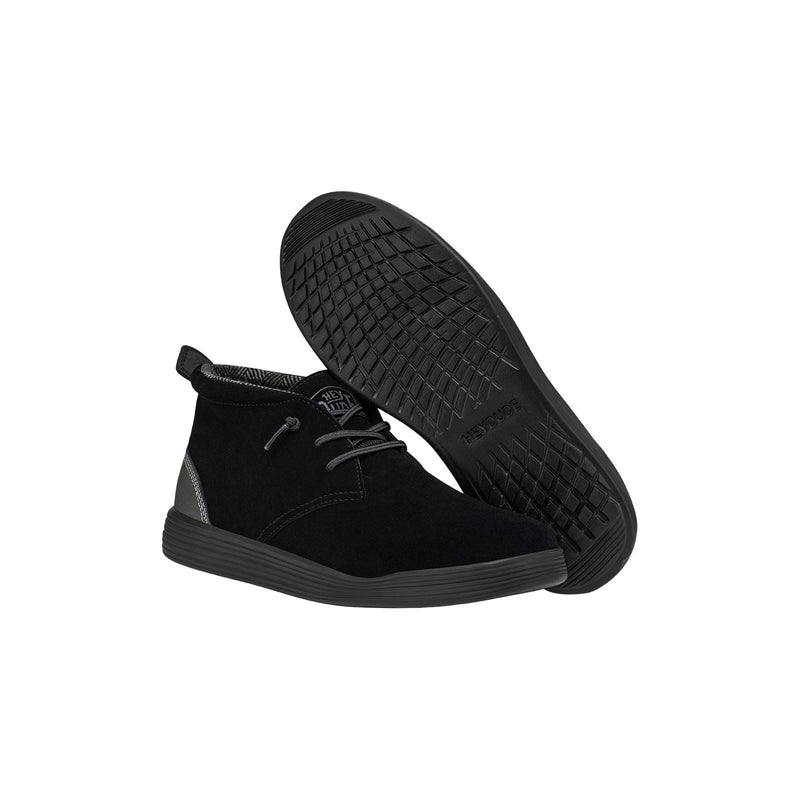 HEYDUDE Jo Suede Men's Jet Black Boots