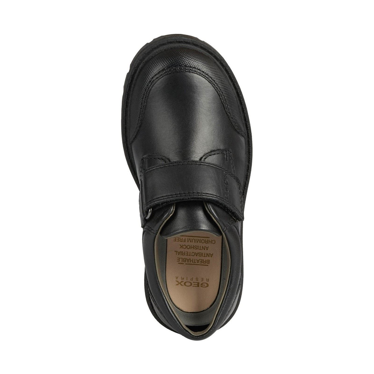 Geox Shaylax Leather Junior Black Shoes