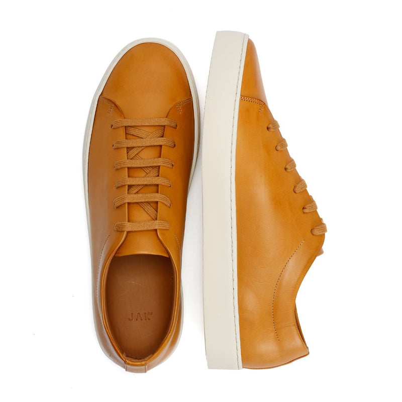 JAK Royal Leather Men's Tan Trainers