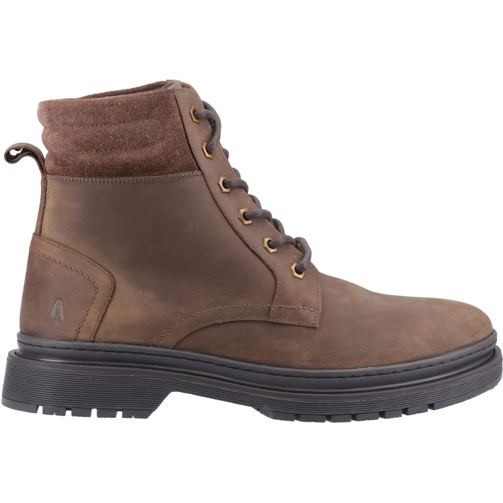 Hush Puppies Jarrod Leather Men's Brown Ankle Boots