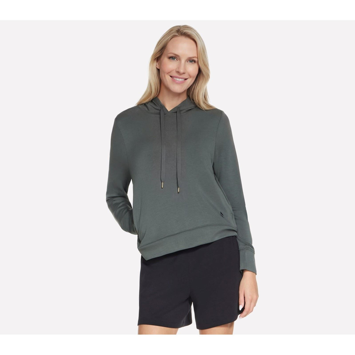 Skechers Cozy Luxe Hoodie Women's Green Hooded Sweatshirt