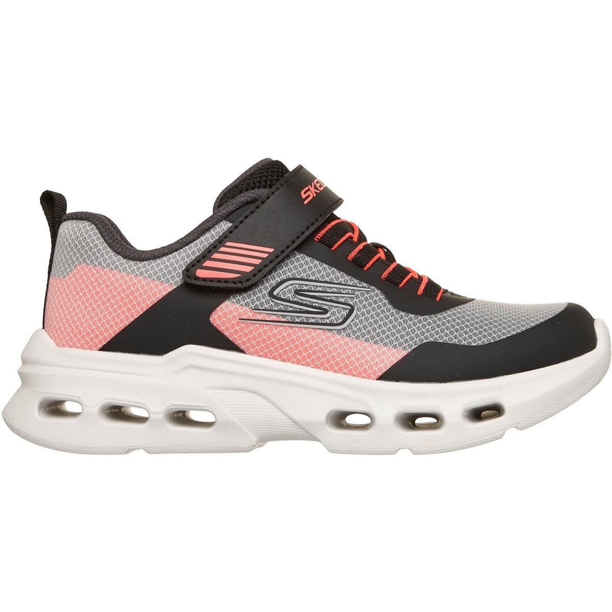 Skechers Glide-Step Drift Zorzox Textile Black & White/Orange Trainers
