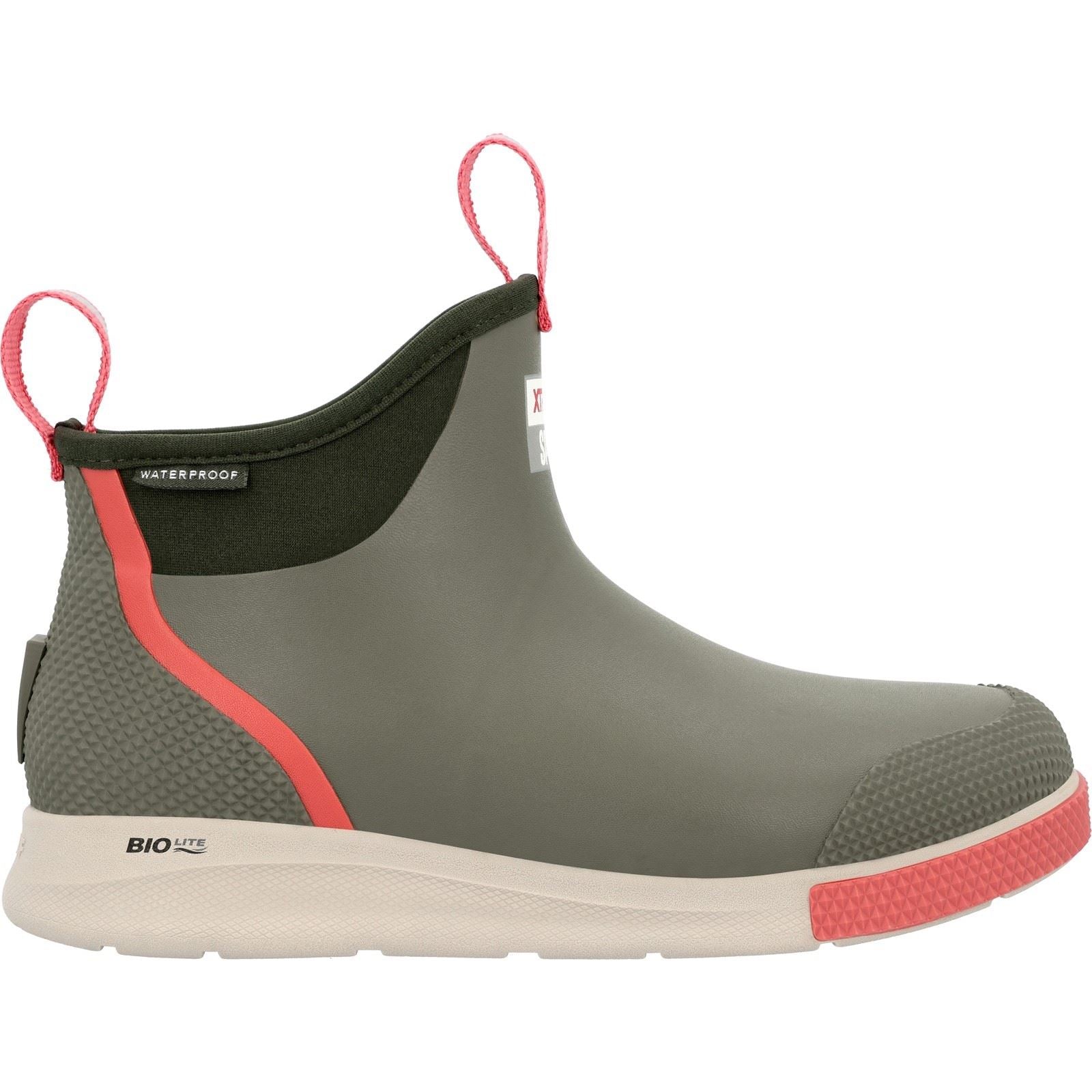 Xtratuf Ankle Deck Sport Synthetic Olive Wellington Boots