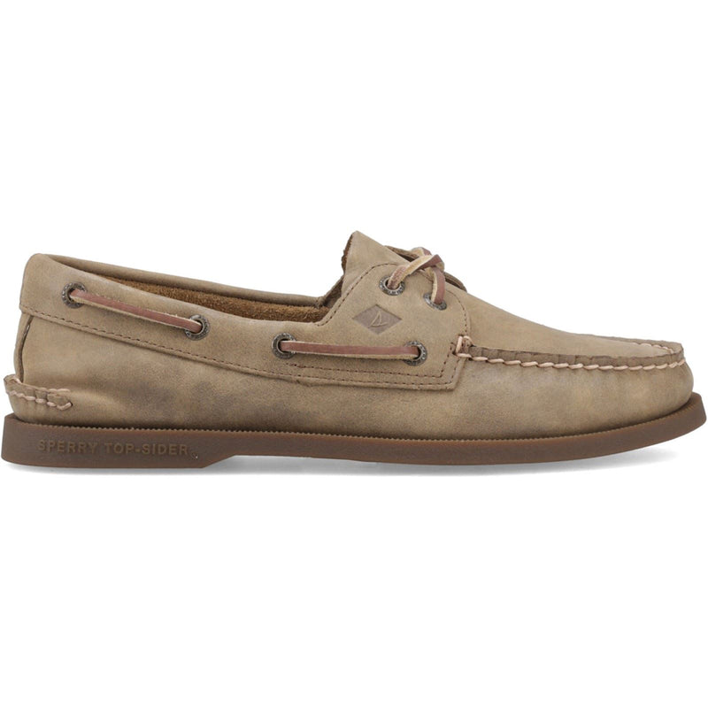 Sperry Authentic 2 Eye Leather Men's Tan Boat Shoes