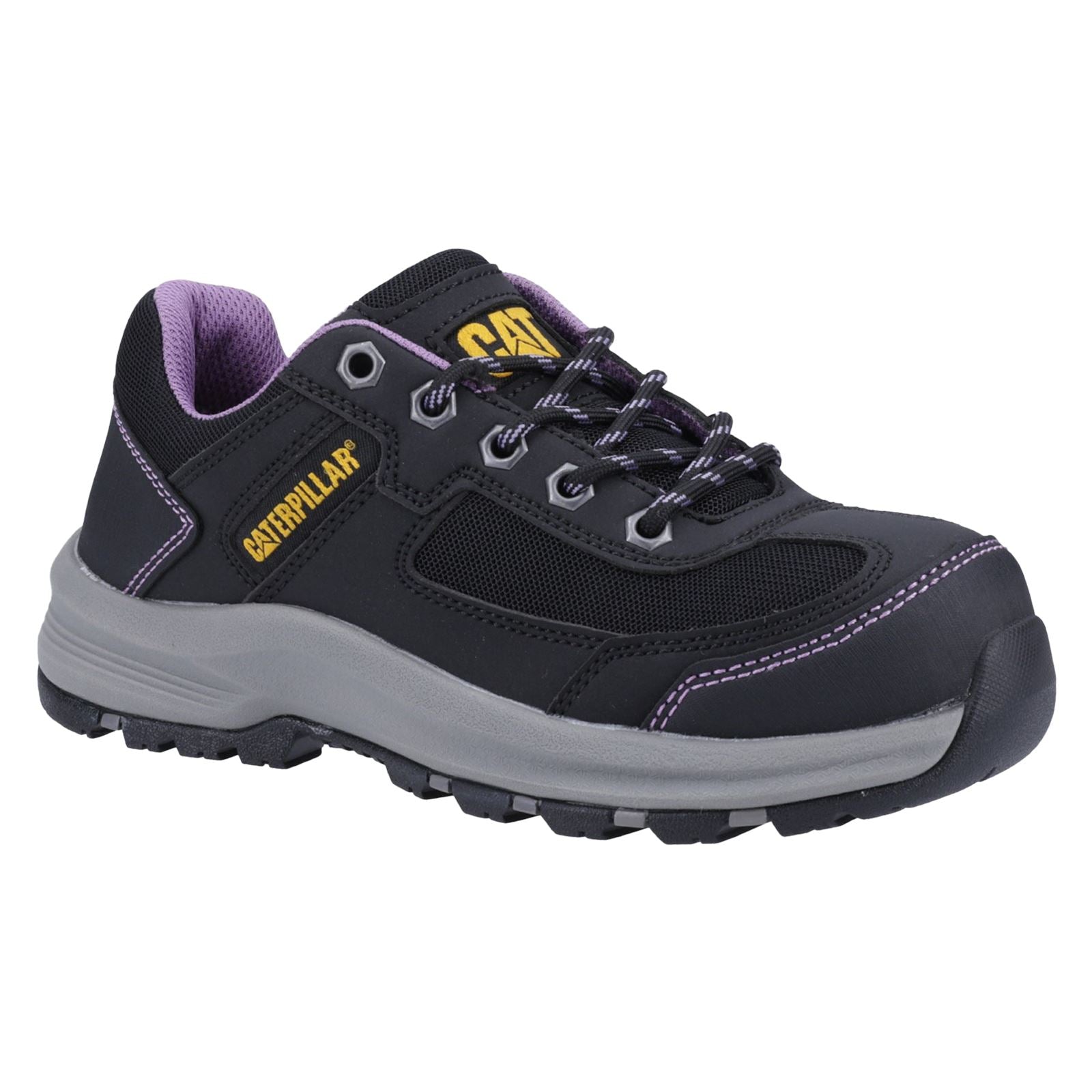 Caterpillar Elmore PVC Black/Lilac Safety Trainers