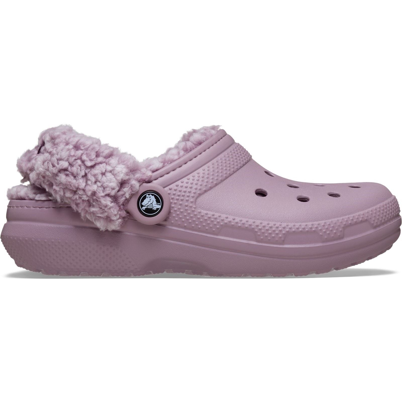 Crocs Classic Fleece Lined Polyester Blend Women's Dusty Lilac Clogs