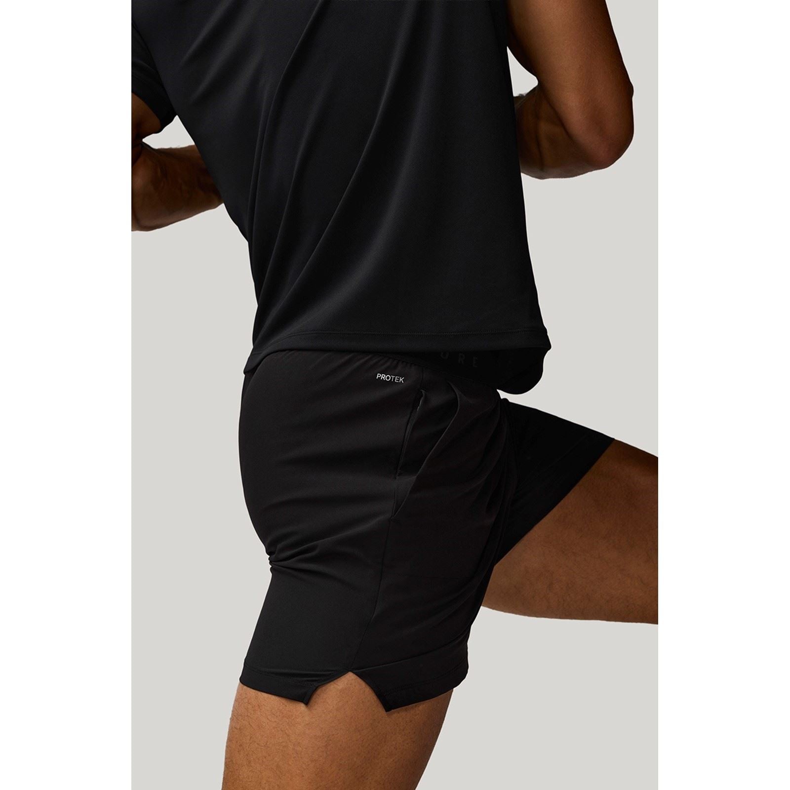 Castore 5" Branded Elastic Men's Black Activewear Shorts