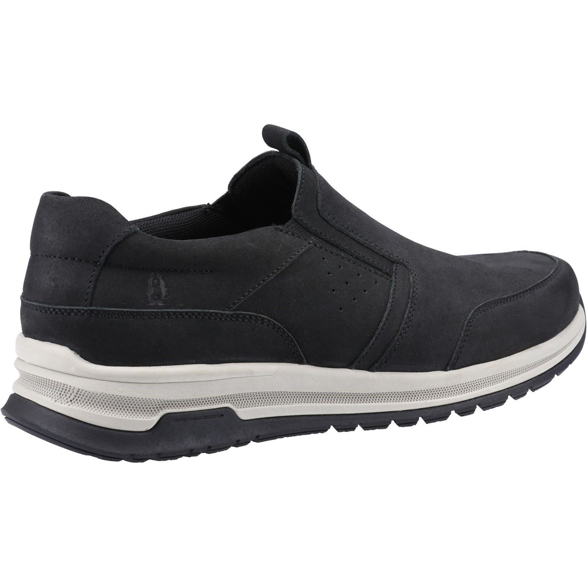 Hush Puppies Cole Leather Men's Black Nubuck Loafers