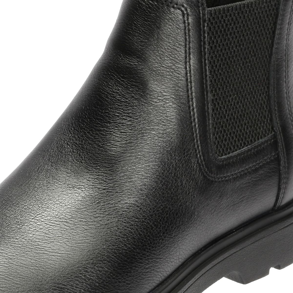 Geox Spherica EC1 C Tumble Leather Men's Black Boots