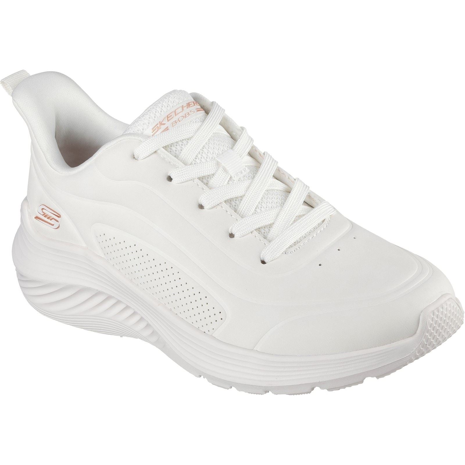 Skechers BOBS Sport Squad Waves Just Wading Synthetic Women's White Trainers