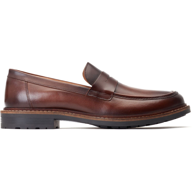 Base London Ivey Leather Men's Burnt Brown Loafers