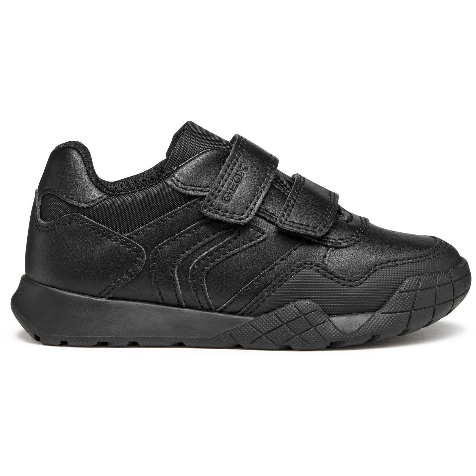 Geox J Rann-E Black Trainers
