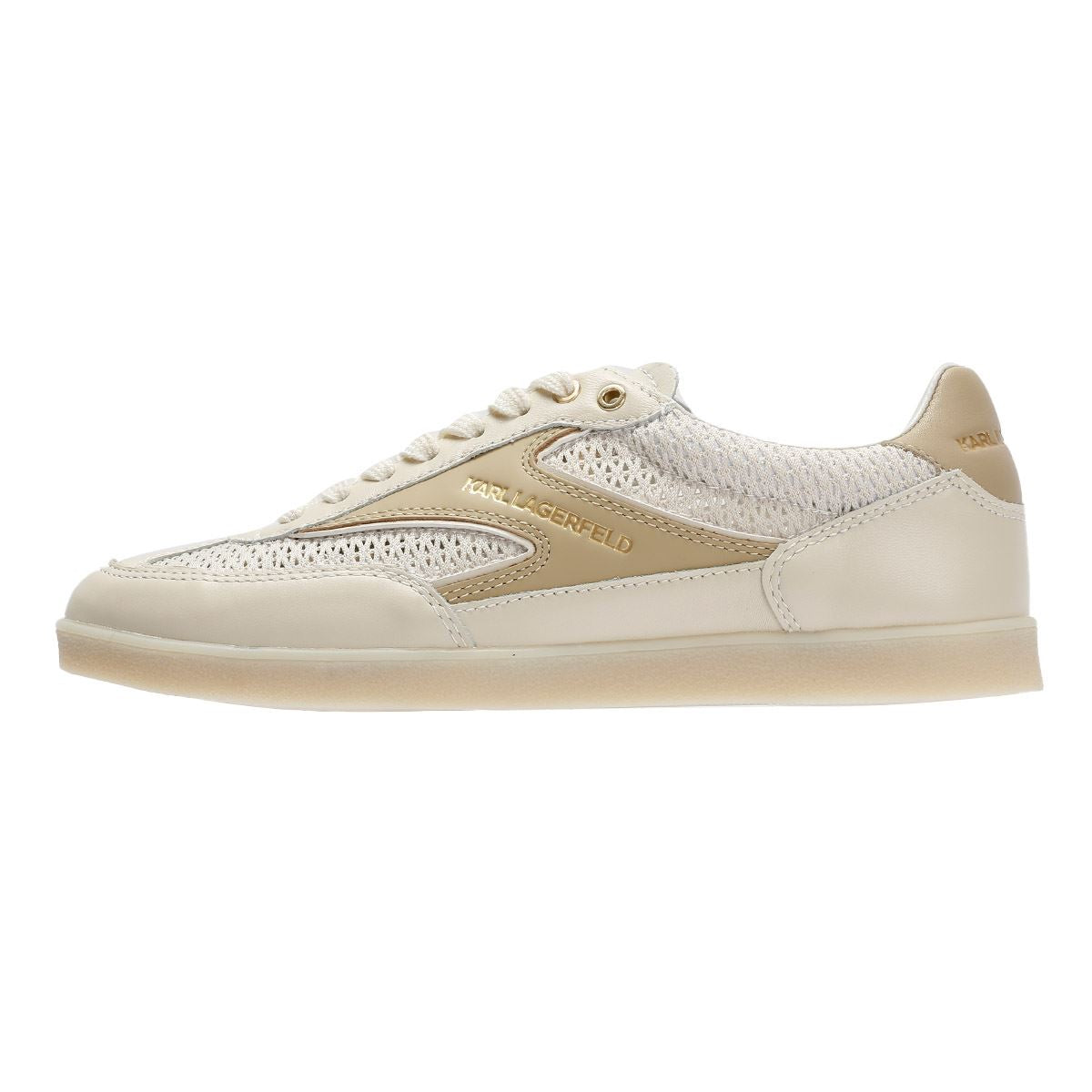 Karl Lagerfeld Kandidate Mesh Mix Women's Cream Trainers