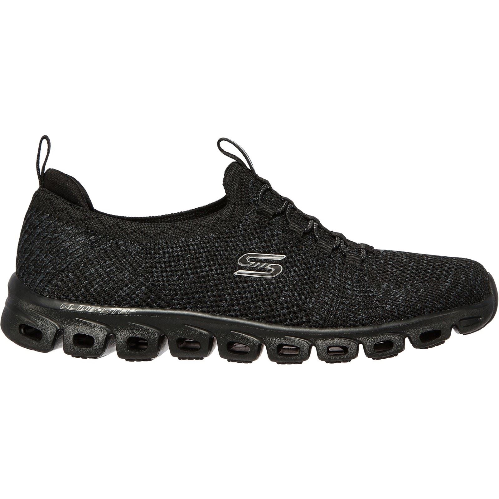 Skechers Glide Step Textile Women's Black Trainers