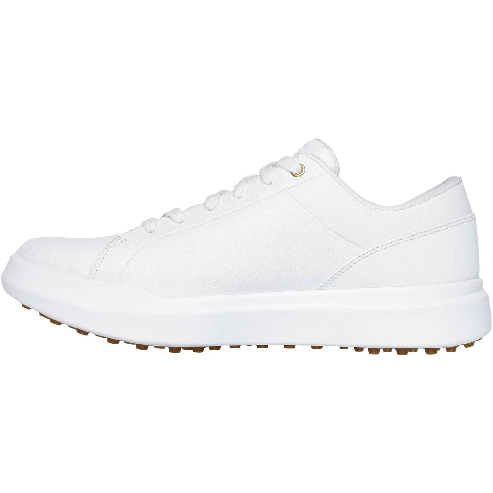 Skechers GO GOLF Drive 12 Leather Women's White/Gold Golf Shoes