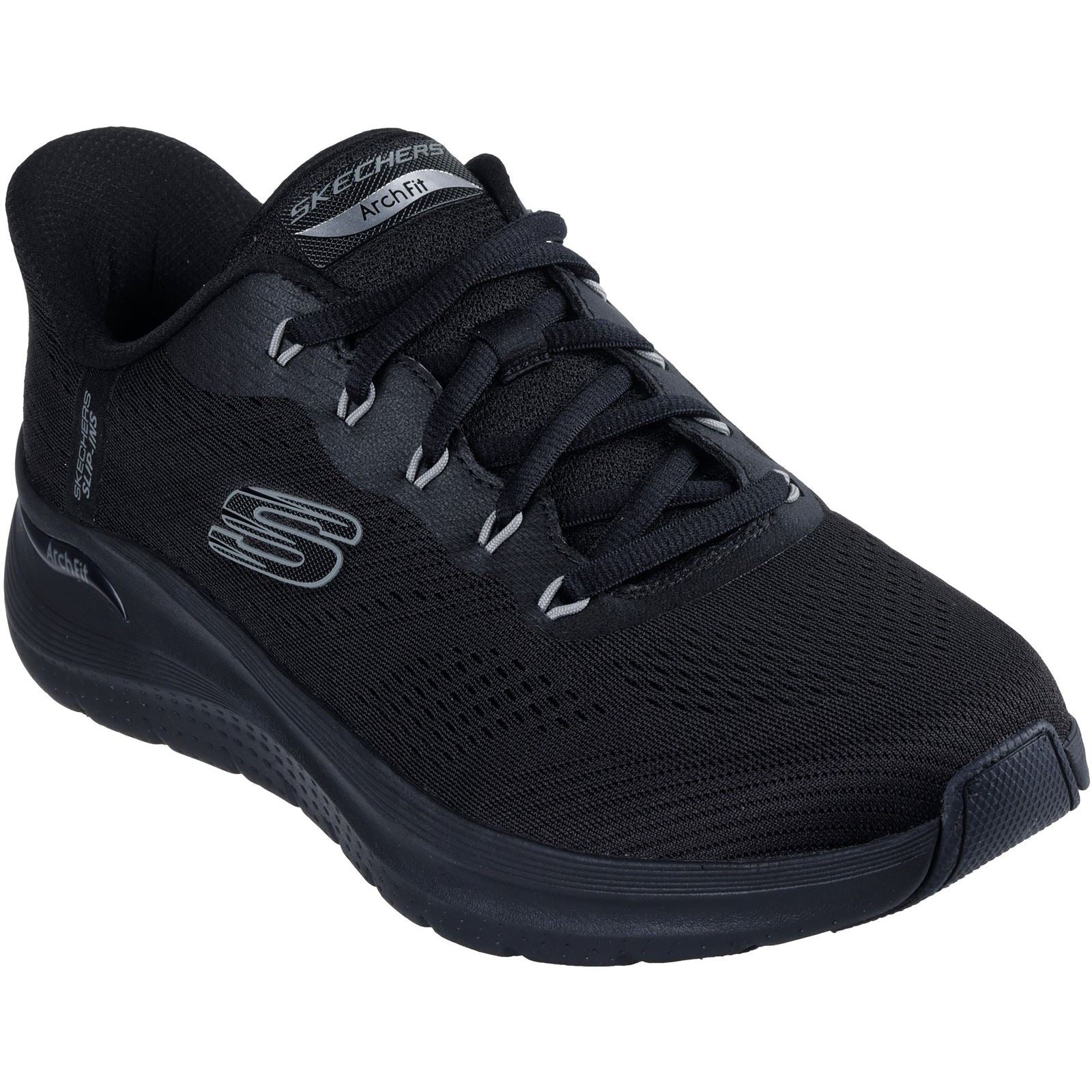 Skechers Arch Fit 2.0 Lestur Textile Men's Black Trainers