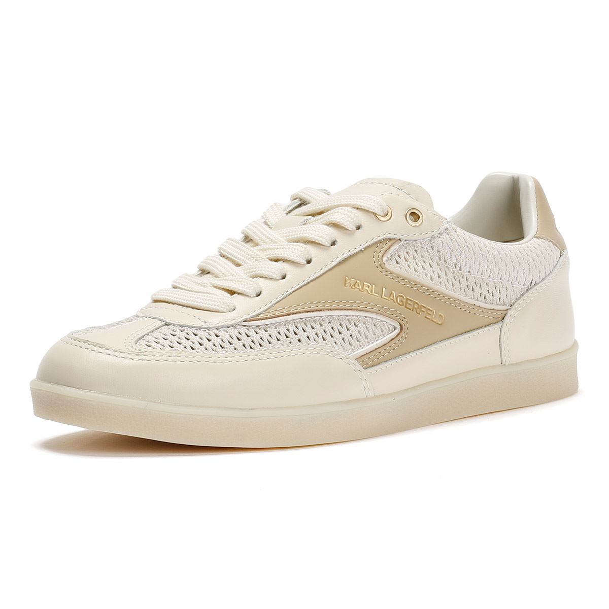Karl Lagerfeld Kandidate Mesh Mix Women's Cream Trainers