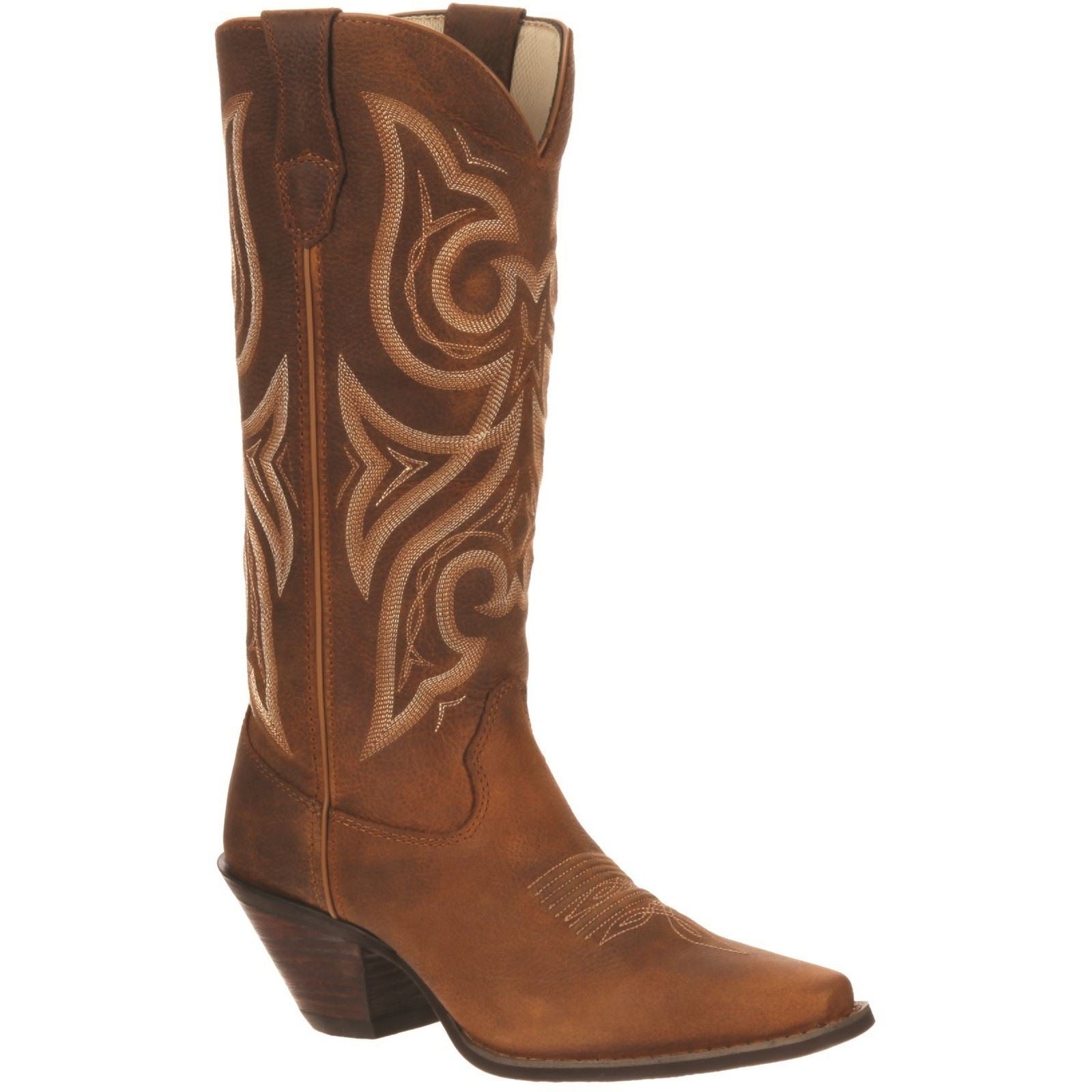 Durango Crush Leather Women's Distressed Cognac Boots