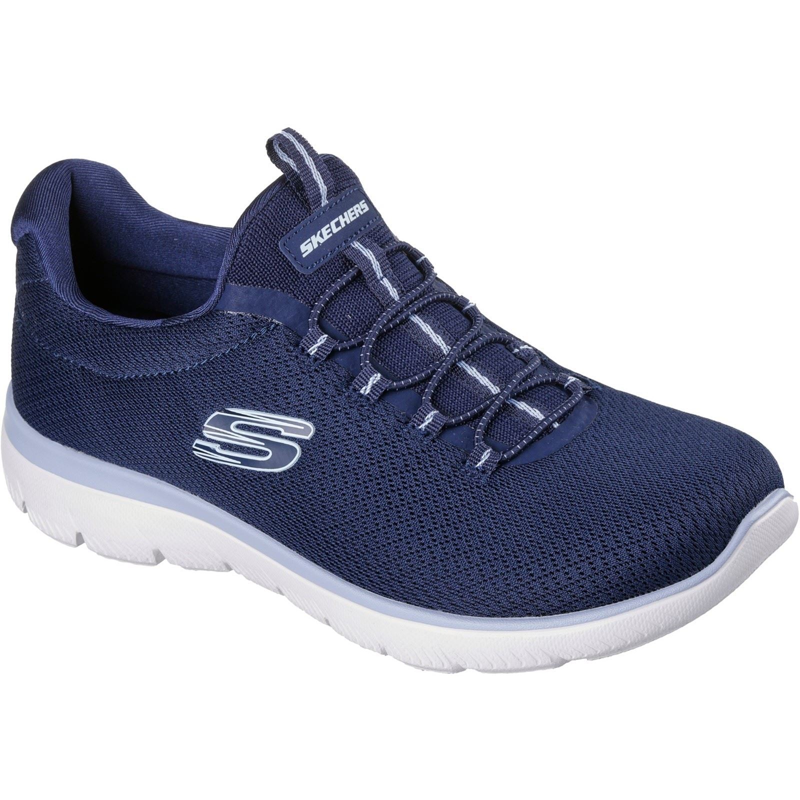 Skechers Summits Summer Blush Textile Women's Navy Trainers