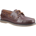 Hush Puppies Wilson Leather Men's Brown Boat Shoes