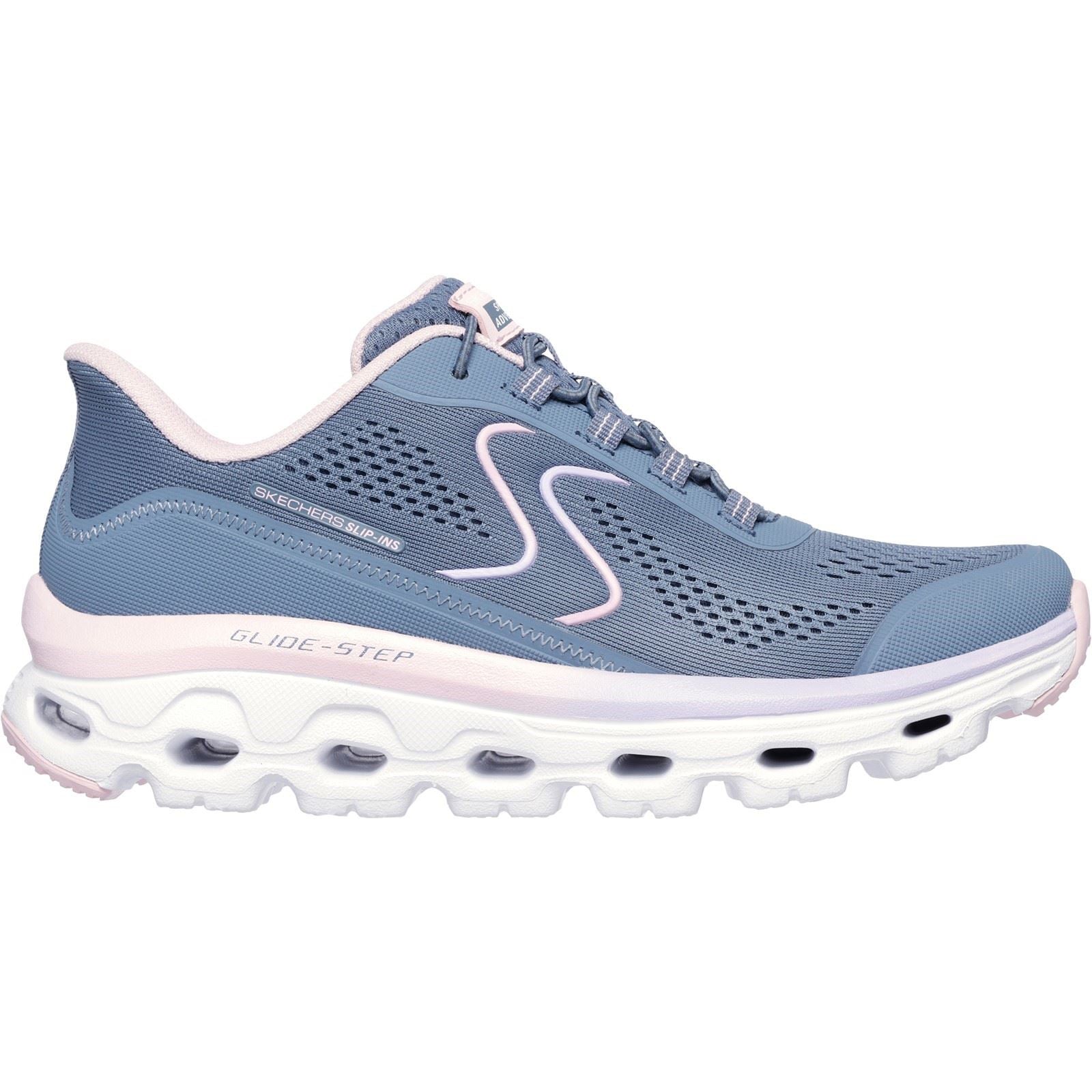 Skechers Glide-Step Sole Synthetic Women's Slate/Pink Hiking Boots