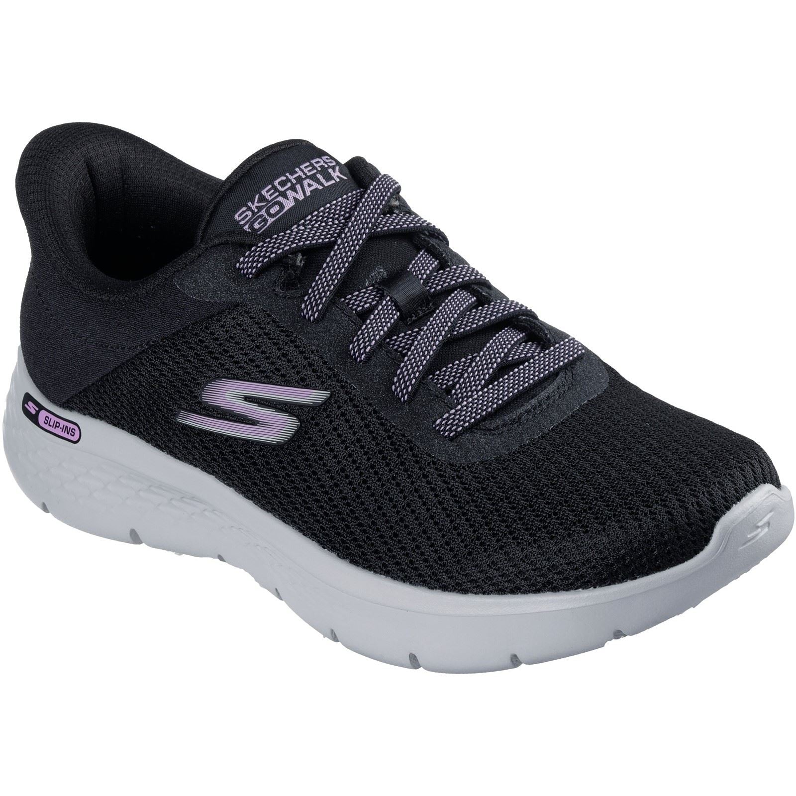 Skechers Go Walk Flex Textile Women's Black Trainers