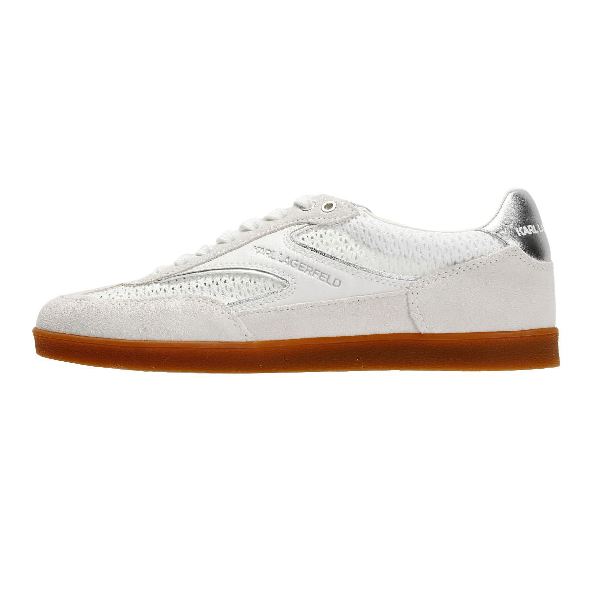 Karl Lagerfeld Kandidate Mesh Mix Women's White Trainers