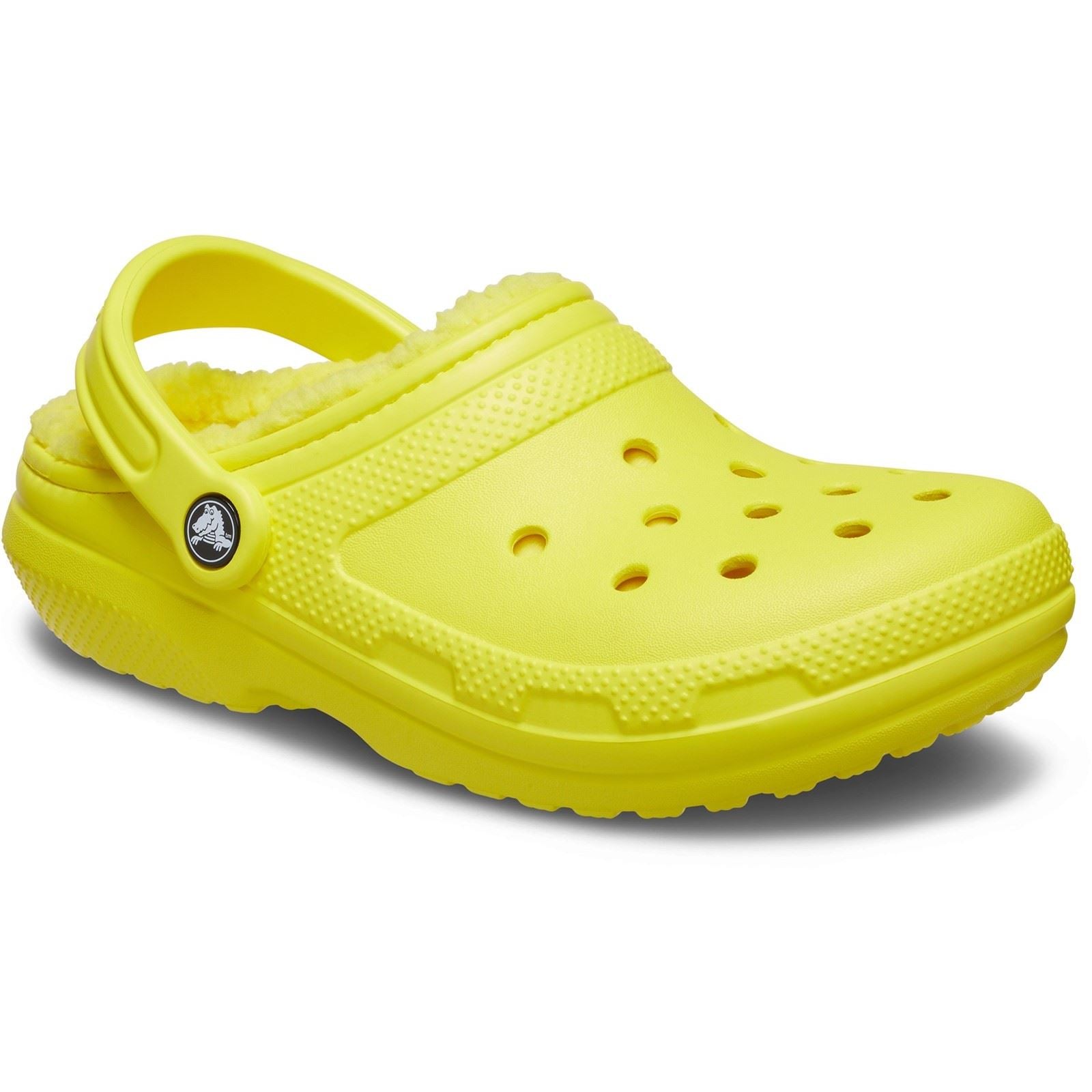 Crocs Classic Lined Clog Synthetic Cyber Yellow Clogs