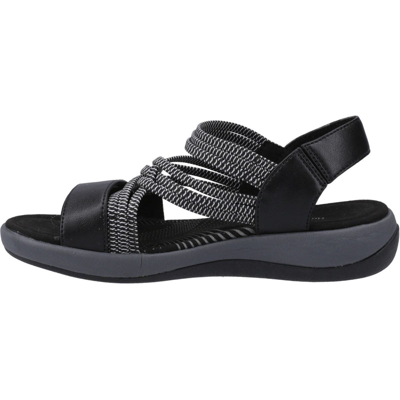Hush Puppies Susanna Leather Women's Black Sandals