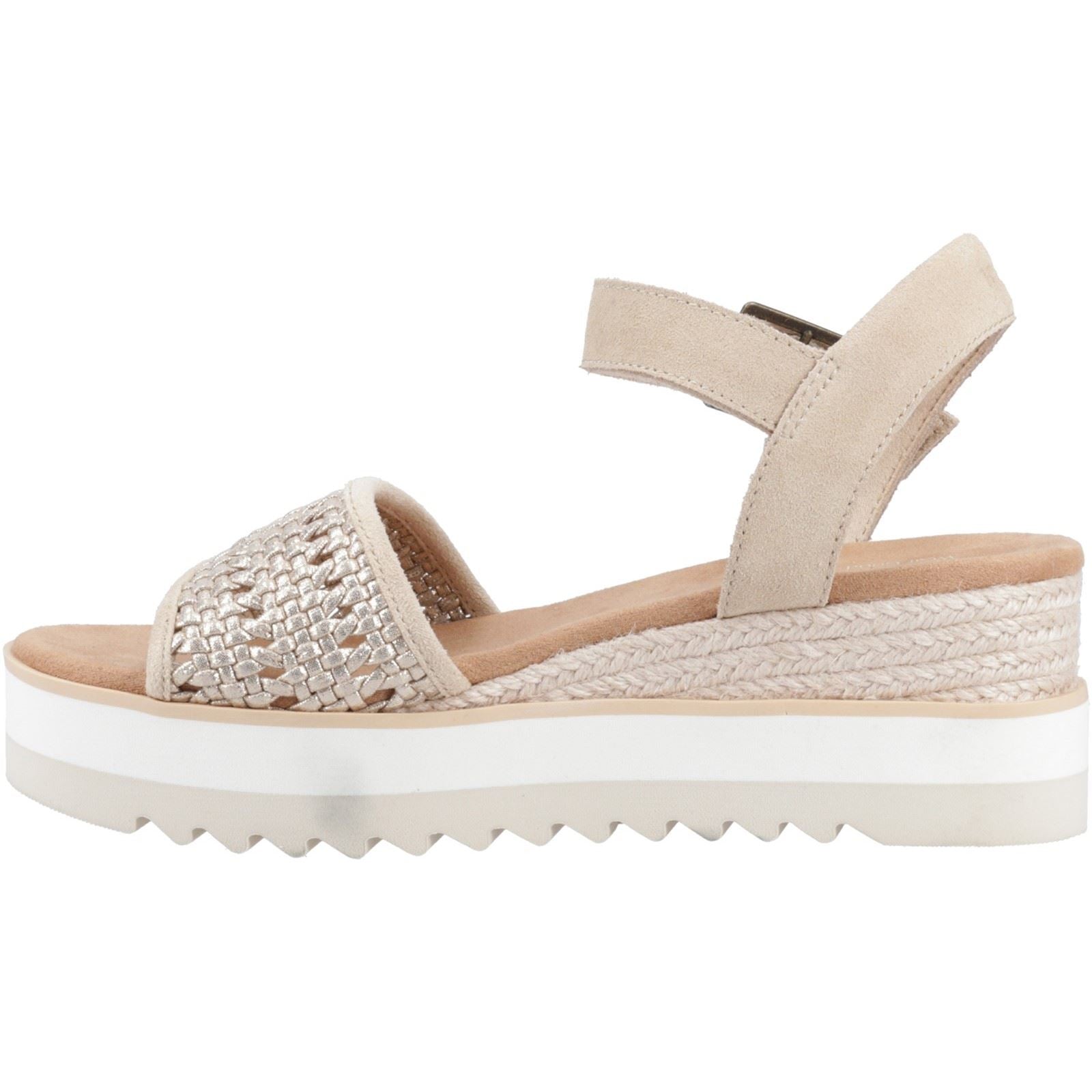 TOMS Diana Leather Women's Champagne Sandals