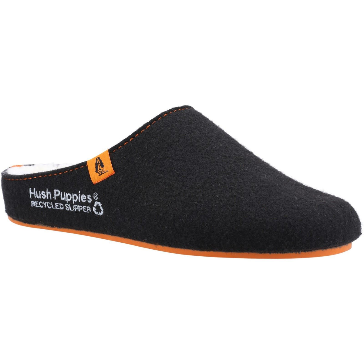 Hush Puppies The Good 90% Recycled RPET Synthetic Men's Black Slippers