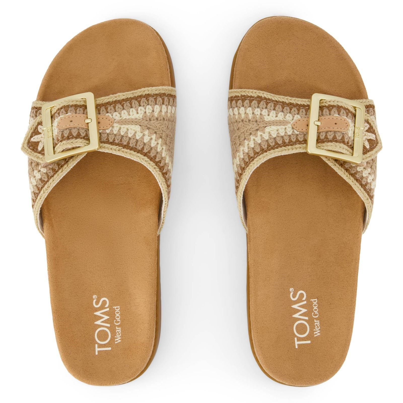 TOMS Marin Slide Textile Women's Almond Multi Sandals
