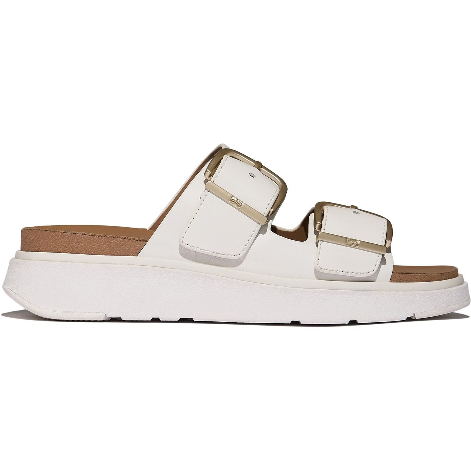 Fitflop Gen-FF Two-Bar Leather Women's Urban White Sandals