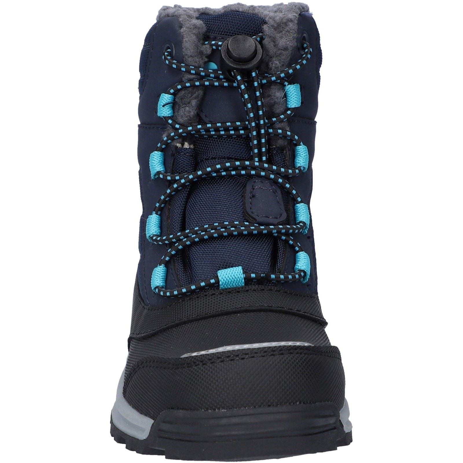 Hi-Tec  Kids Leo Nylon Bluenights/Black/Peacock Blue Winter Mid Calf Boots