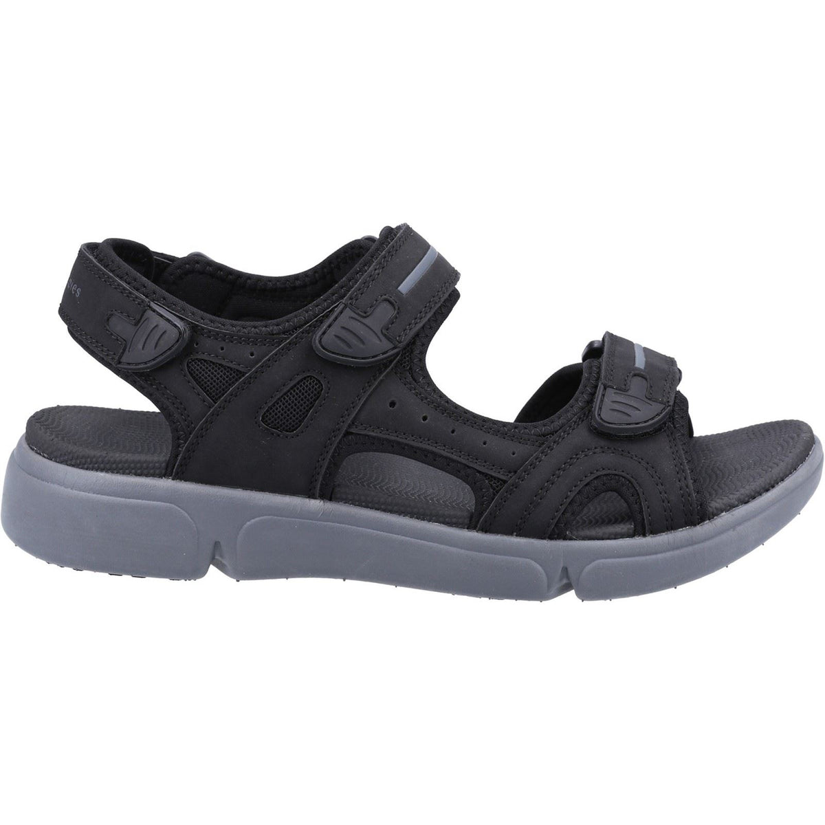 Hush Puppies Castro Synthetic Men's Black Sandals