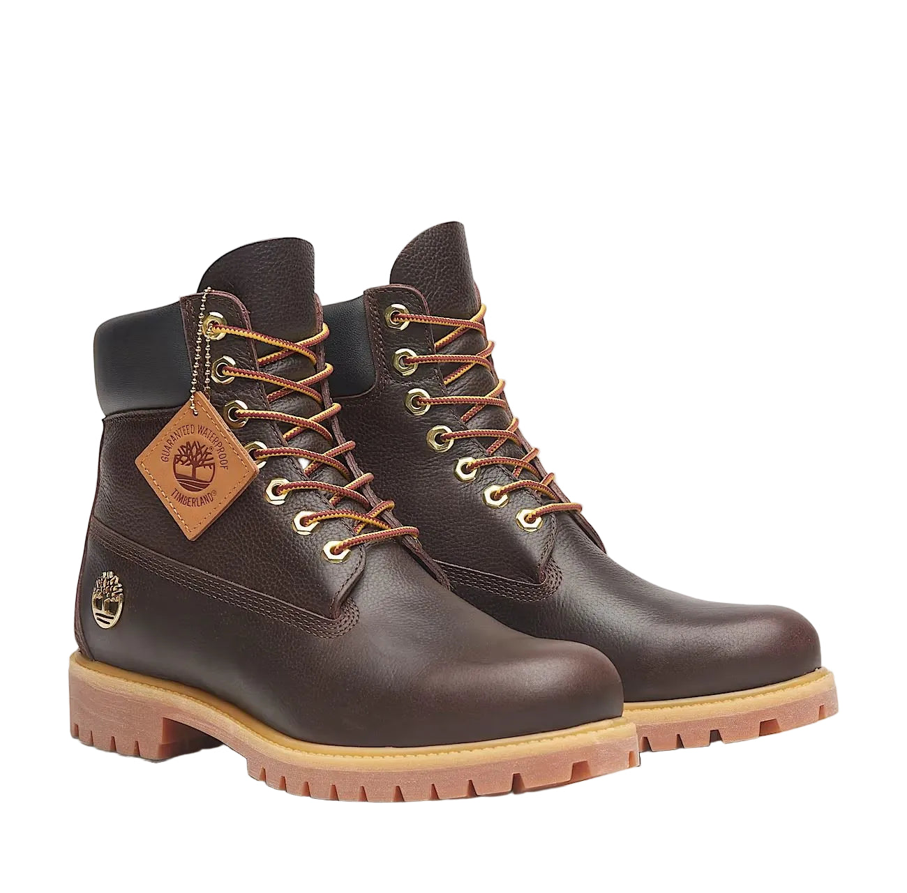 Timberland Premium Espresso 6 Inch Leather Men's Dark Brown/Black Boots