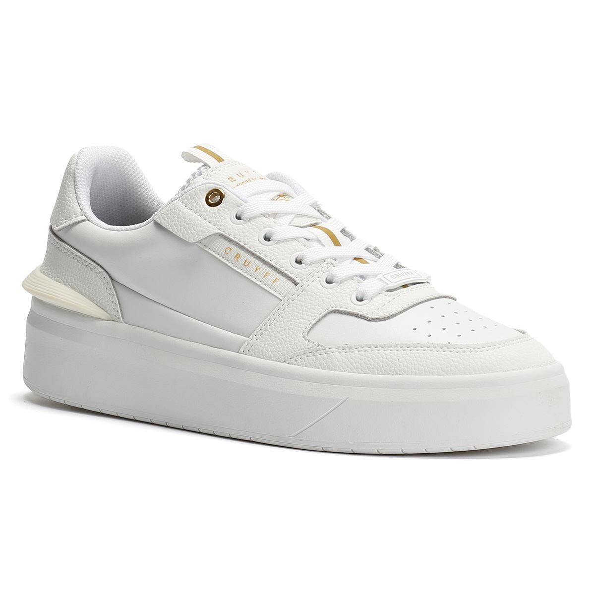 Cruyff Endorsed Tennis Leather Men's White Trainers