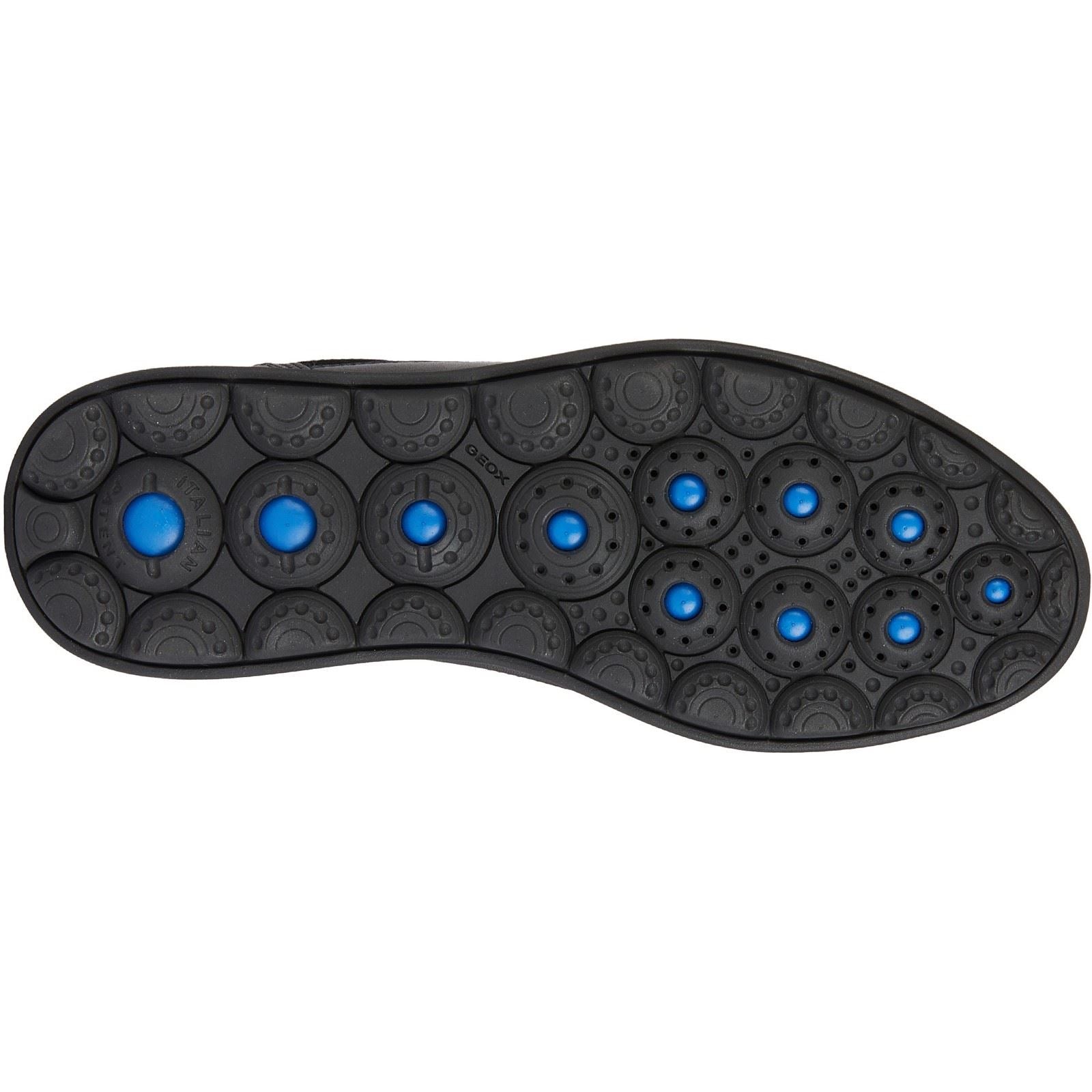 Geox U SPHERICA EC12 Leather Bovine Full Grain Men's Black Trainers