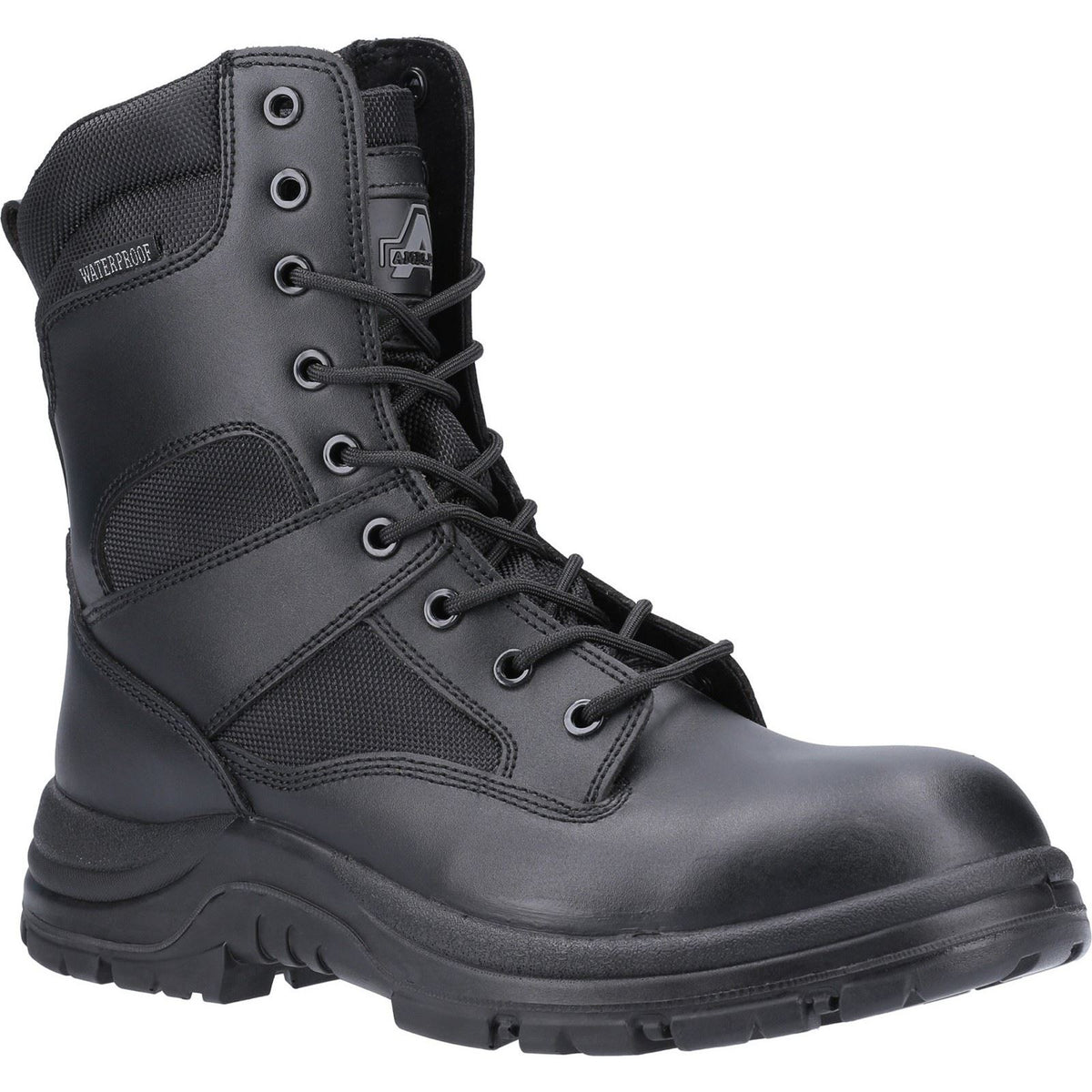 Amblers Safety Combat Leather Black