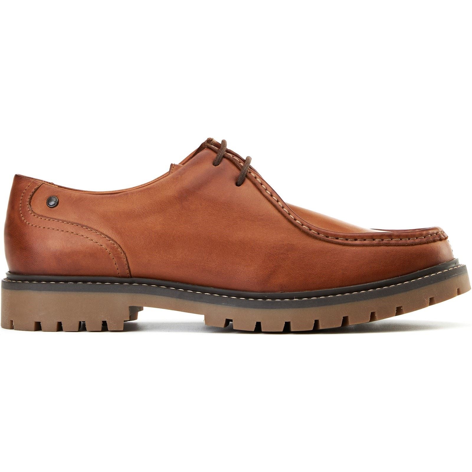 Base London Carbon Leather Men's Tan Moccasins Shoes