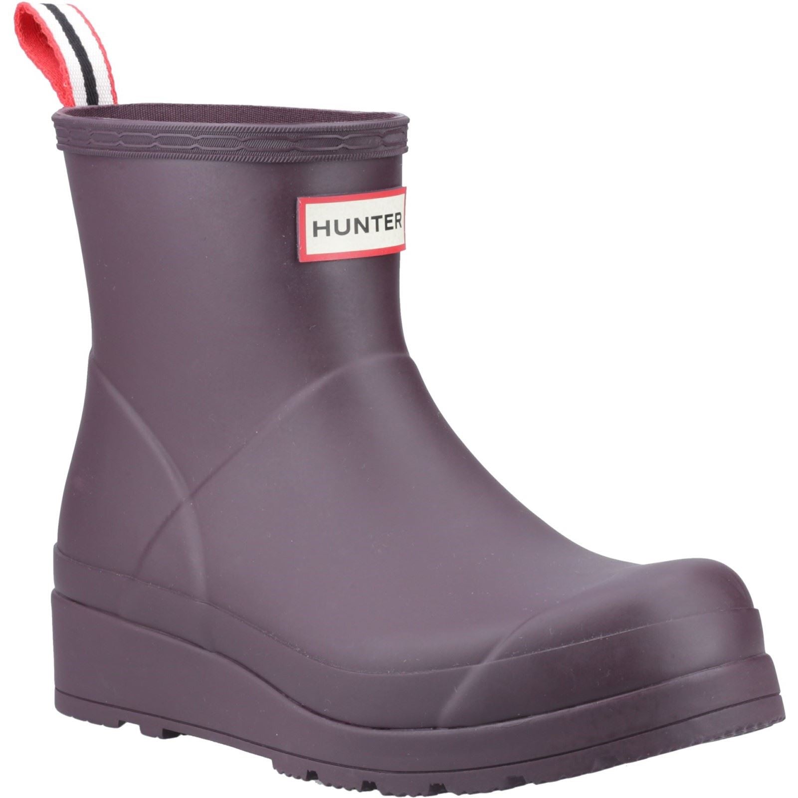 Hunter Play Short Rubber Women's Purple Wellington Boots